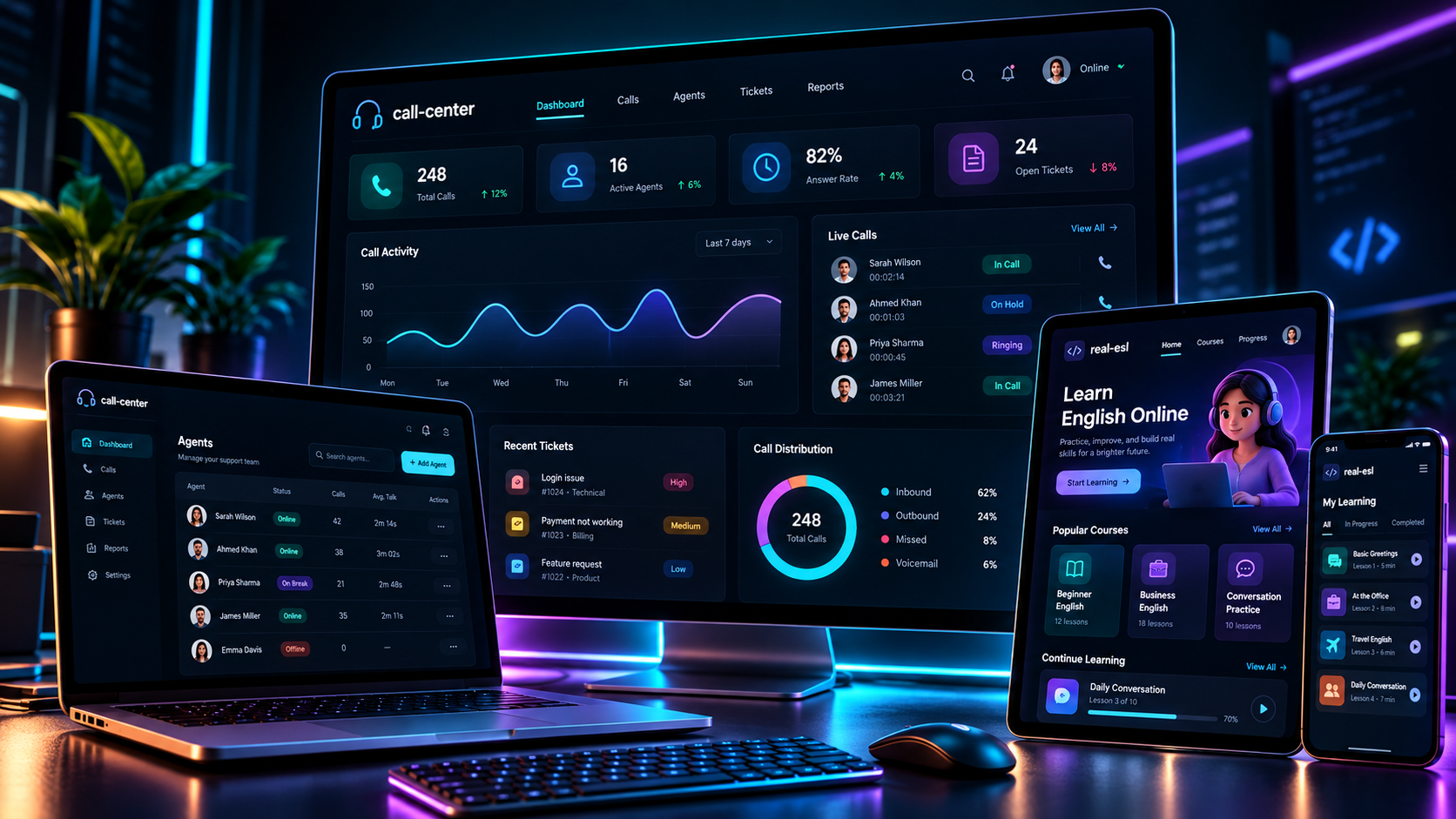 call-center project preview
