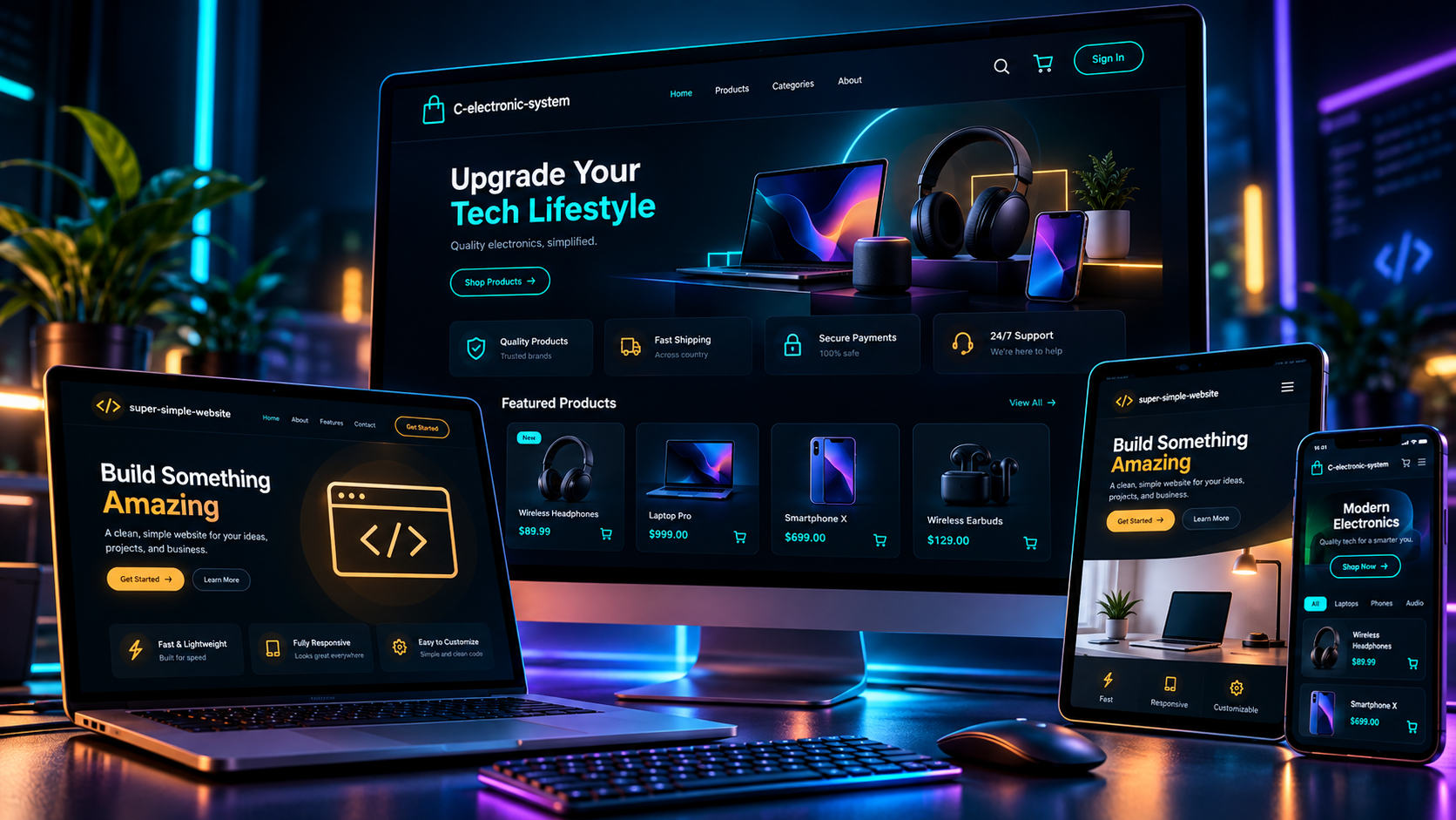 C-electronic-system project preview