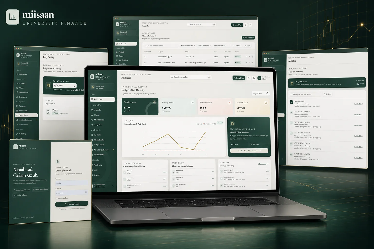 Miisaan — University & School Finance project preview
