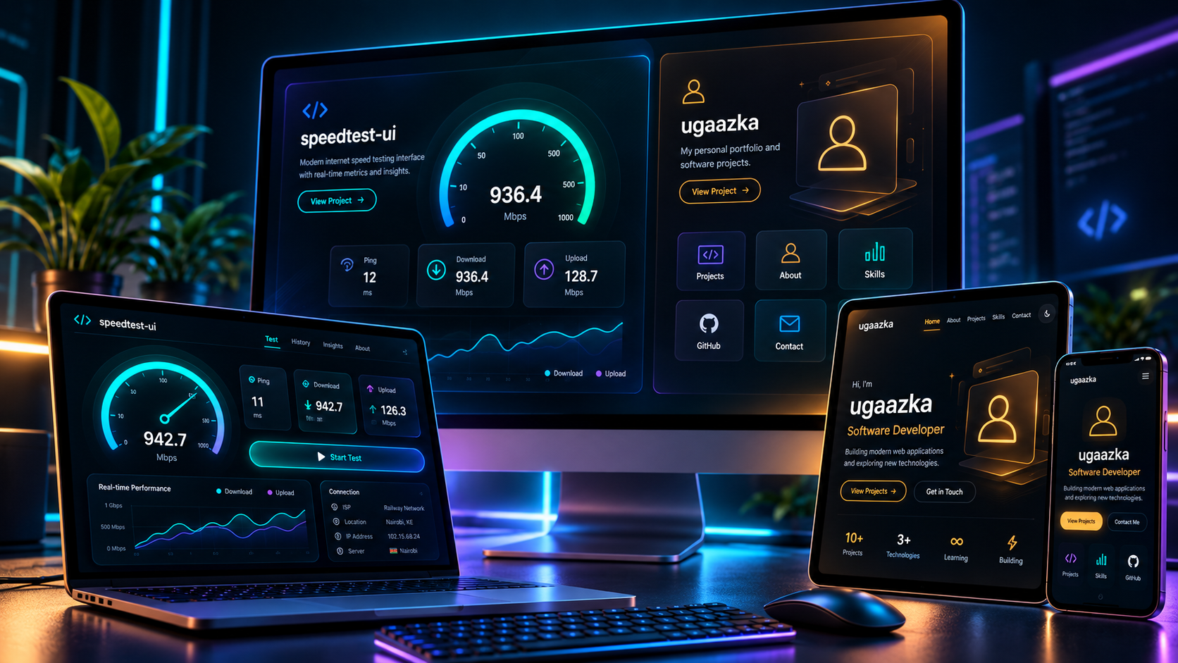 speedtest-ui project preview
