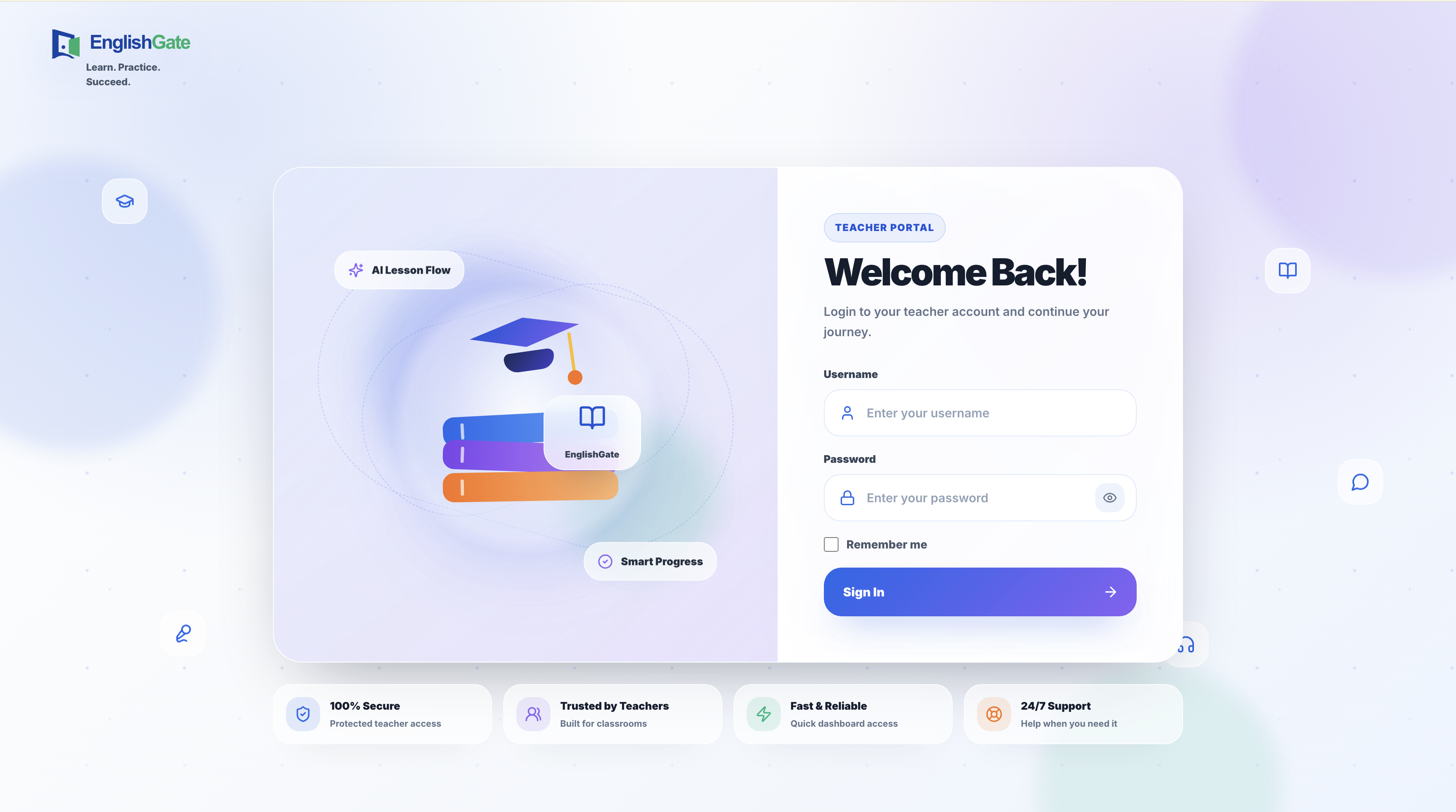EnglishGate — AI English Learning Platform screenshot 1
