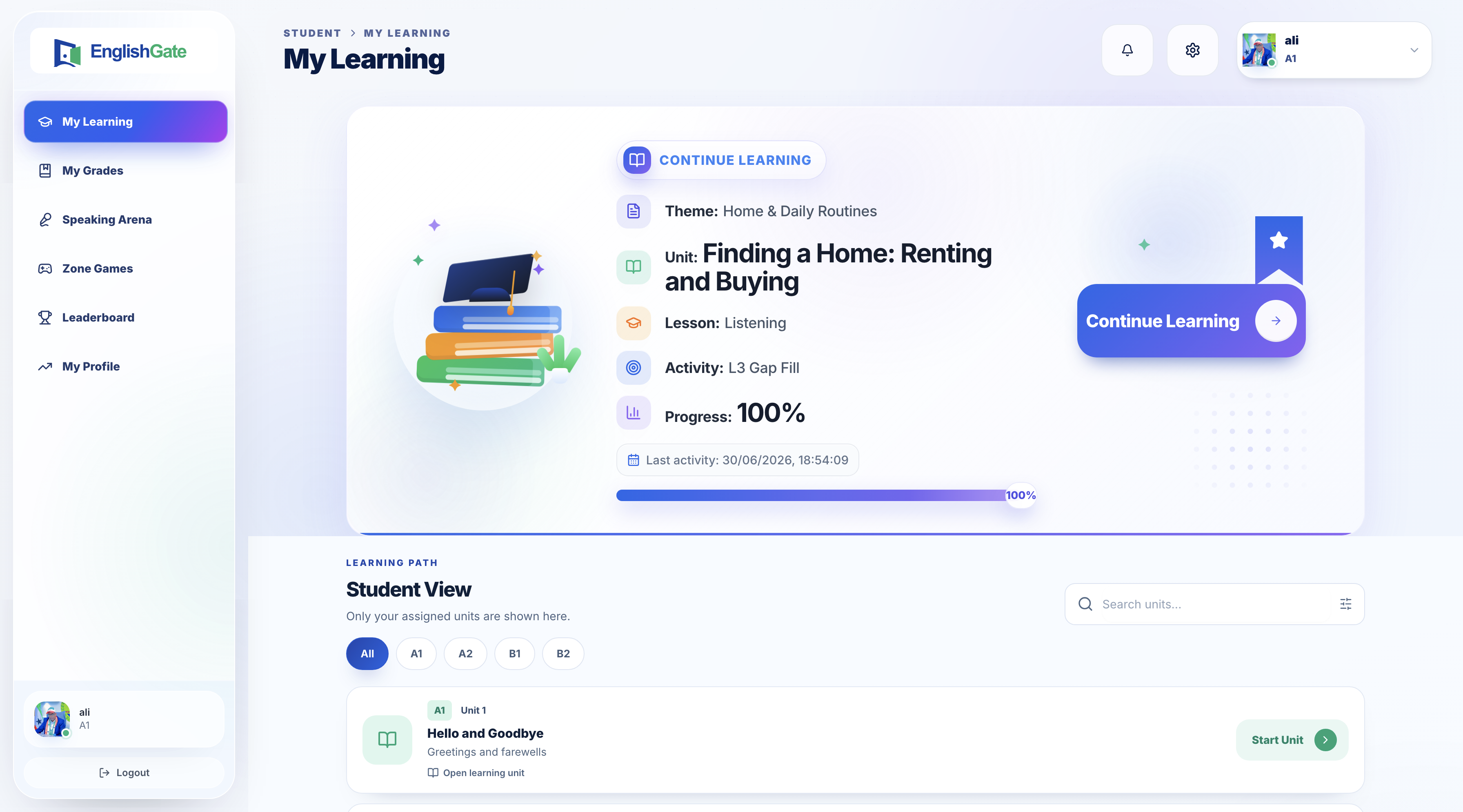 EnglishGate — AI English Learning Platform screenshot 3